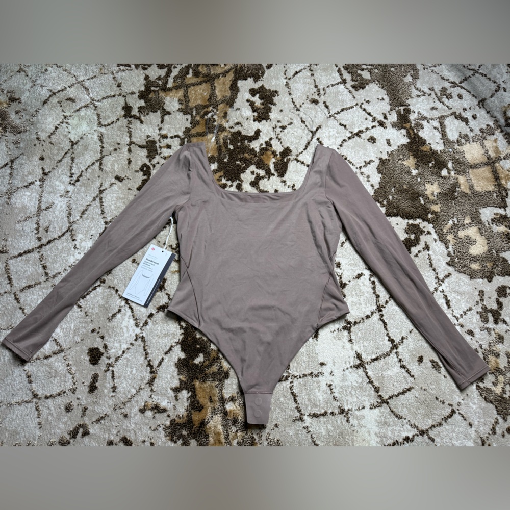 2 for $40//NWT lululemon Taupetastic Long-Sleeve Bodysuit - Picture 4 of 7